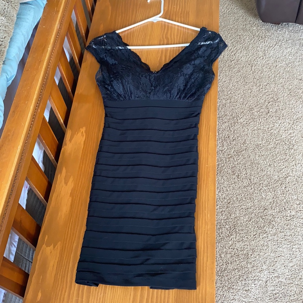 Black tight dress, size 3/4
